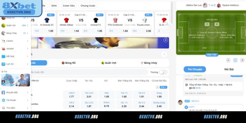 Cách đặt cược trên 8XBET và đổi thưởng